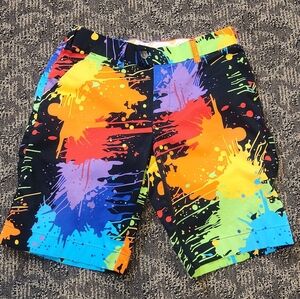Loudmouth Paint Splatter Golf Shorts
